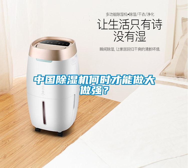 中國除濕機何時才能做大做強？