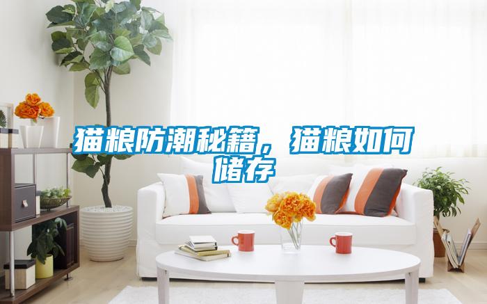 貓糧防潮秘籍,貓糧如何儲存