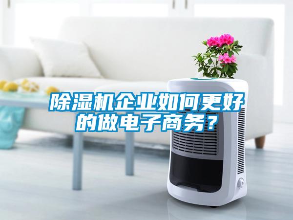 除濕機企業(yè)如何更好的做電子商務(wù)？
