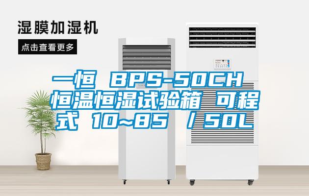 一恒 BPS-50CH 恒溫恒濕試驗(yàn)箱 可程式 10~85℃/50L