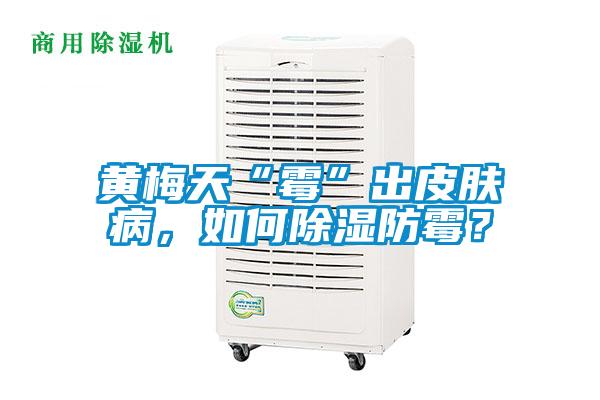 黃梅天“霉”出皮膚病，如何除濕防霉？