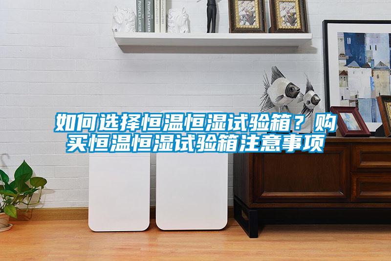 如何選擇恒溫恒濕試驗(yàn)箱？購買恒溫恒濕試驗(yàn)箱注意事項