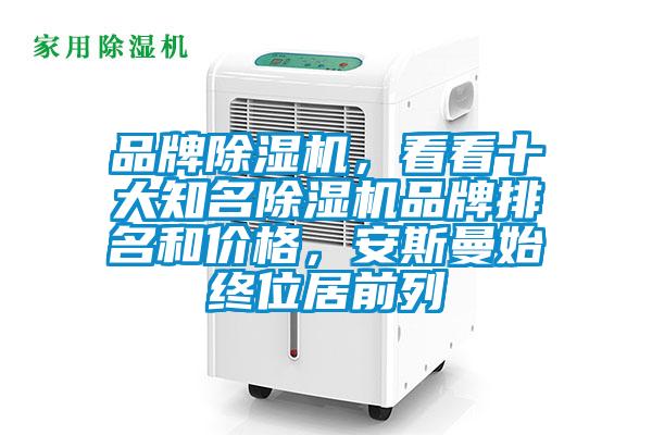 品牌除濕機，看看十大知名除濕機品牌排名和價格，安斯曼始終位居前列
