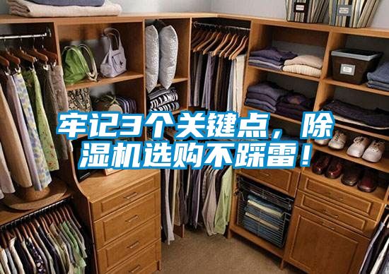 牢記3個關鍵點，除濕機選購不踩雷！