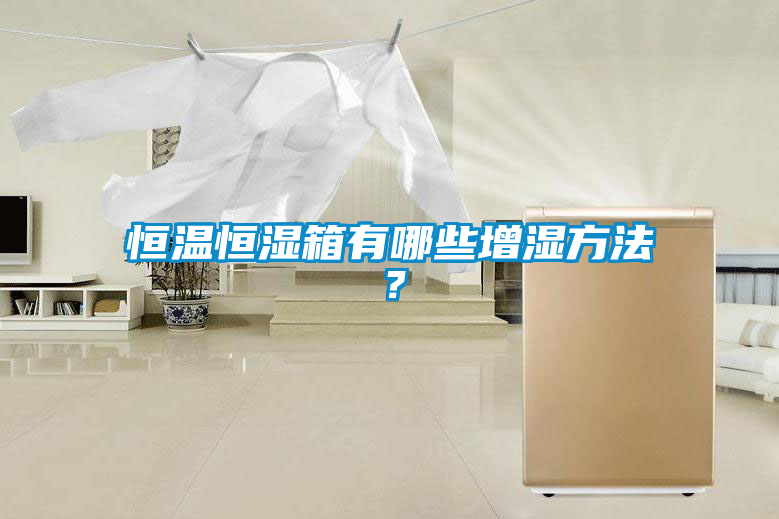 恒溫恒濕箱有哪些增濕方法？