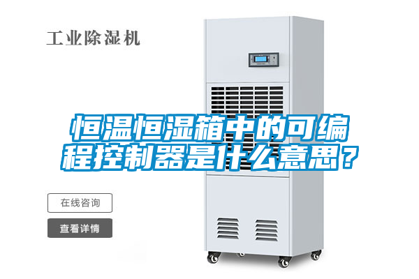 恒溫恒濕箱中的可編程控制器是什么意思?
