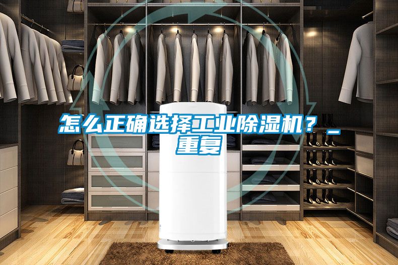怎么正確選擇工業除濕機？_重復