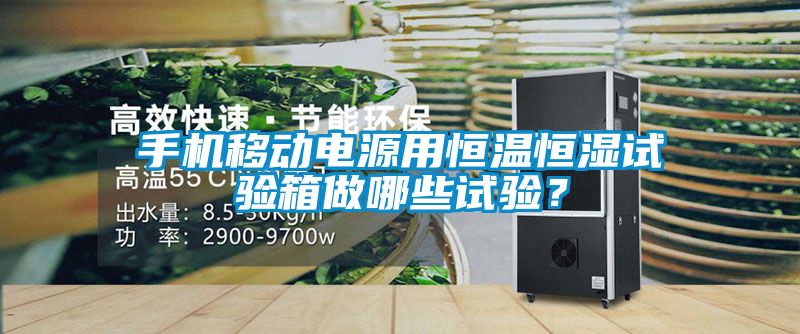 手機移動電源用恒溫恒濕試驗箱做哪些試驗？