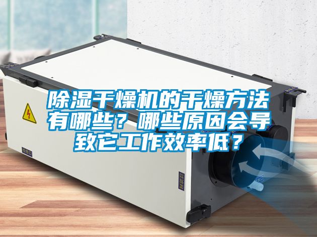 除濕干燥機的干燥方法有哪些？哪些原因會導致它工作效率低？