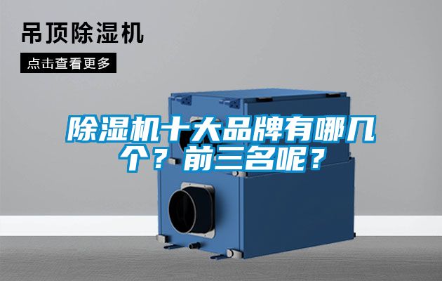 除濕機十大品牌有哪幾個？前三名呢？