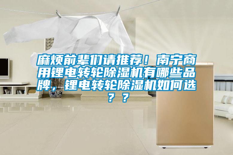 麻煩前輩們請推薦！南寧商用鋰電轉(zhuǎn)輪除濕機有哪些品牌，鋰電轉(zhuǎn)輪除濕機如何選？？